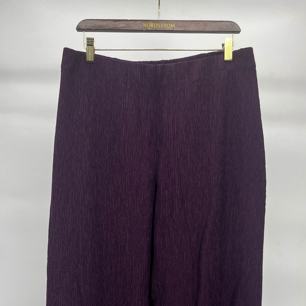 Women’s Purple Eileen Fisher Petite Pants USA Petite Large Retail $188.00